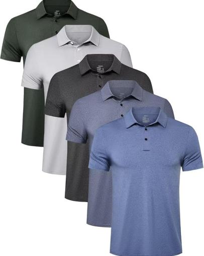 5 Pack Mens Polo Shirts